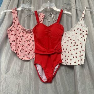 Penbrook red swimsuit combo